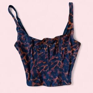 Leopard print corset top